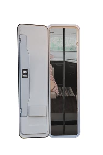 EASYmaxx Mosquitera para Caravana de 60 x 195 cm, mosquitera para Puerta con Cintas...