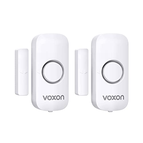 VOXON Alarma para Puertas y Ventanas, Fácil de Instalar, Alarma Antirrobo Magnética para...