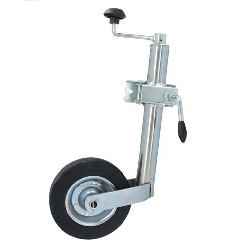 GEPCO150 kg 150 kg Rueda de apoyo para remolque, remolque de coche, caravana + soporte