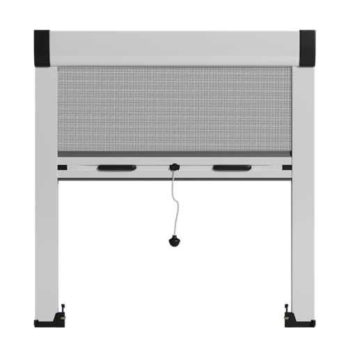Mosquitera enrollable de aluminio a medida con cajon de 42 mm - Kit completo de fácil...