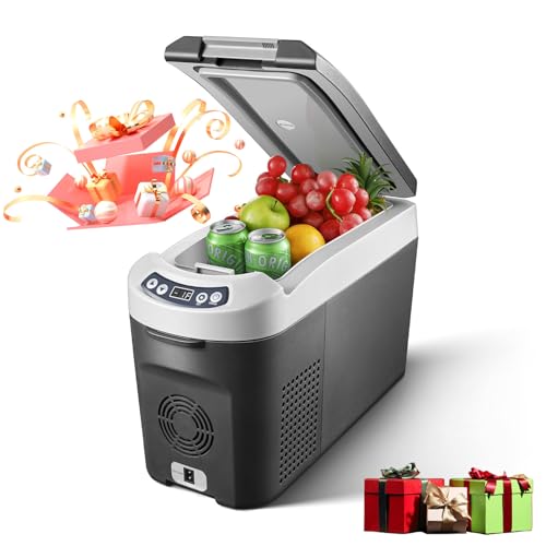 AAOBOSI Nevera Portátil 15 litros, Nevera 12V 24V DC Compresor, con una Capacidad de...