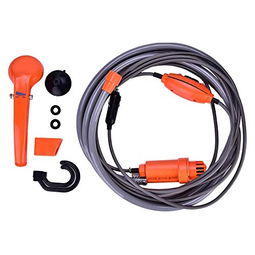 Ducha Portátil a Bordo para Vehículo Bomba Fuerte de 12 V Tamaño Compacto y Liviano,...