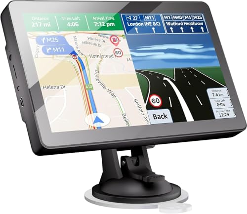 9 Pulgadas GPS Coche,GPS Camiones Profesional,Navegador GPS Coche,para Camiones y...