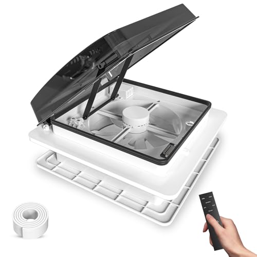 2012 Max Air Ventilador de ventilación de techo para caravanas, Nivel de ruido ultrabajo...