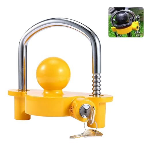 EHIOG Candado para Enganche Remolque, fácil de Instalar,protección antirrobo, Accesorios...