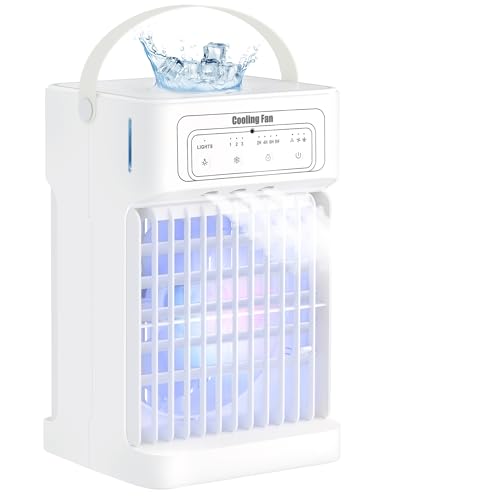 Aire Acondicionado Portatil Silencioso, 1100 ml Enfriador de Aire Portatil, Mini...