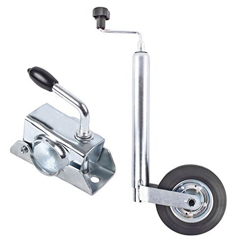 Rueda jockey colgante 48 mm vollgum Mirad metal Llanta Apoyo Last estático 150 kg,...