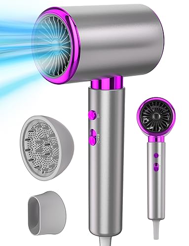 DMTIVMG Secador de Pelo 2400 W Profesional Secador Iónico para Salón con Difusor y...
