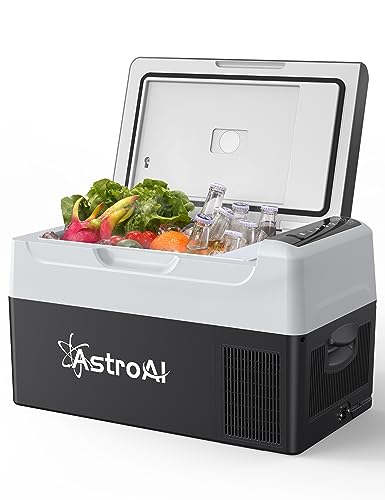 AstroAI Congelador de Compresor Eléctrico de 22 Litros, 12/24 V y 230 V para Coches,...