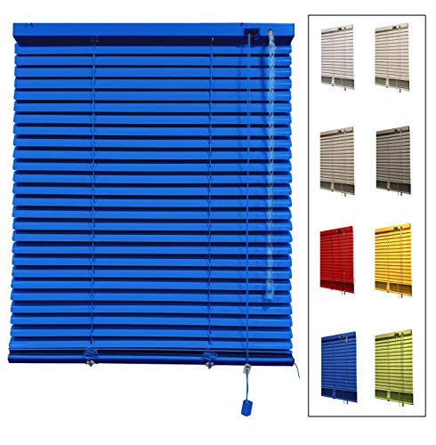 DECORESTOR Persianas Venecianas de Aluminio A TU Medida. Anchos de 36 a 240 cm - Azul....