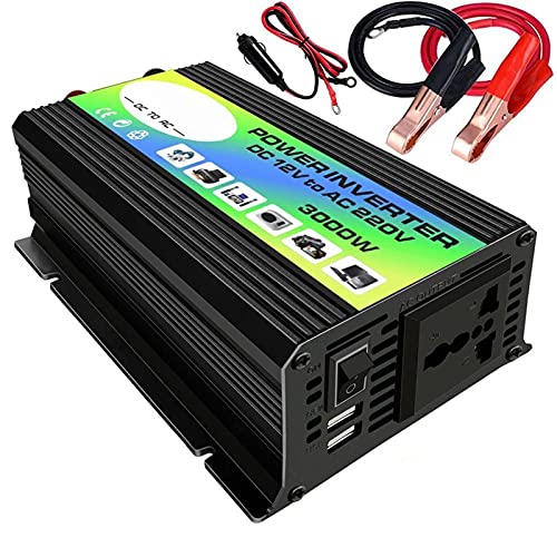 Inversor,Inversores de Corriente 3000W 12V a 220V / 110V ACTUALIZADOR DE POTERA del Capa...