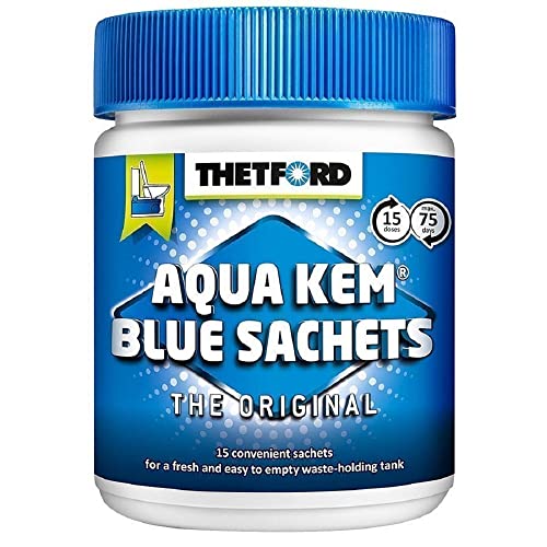 Thetford 200283/0915 Bolsas hidrosolubles monodosis para inodoro Aqua Kem (15x25g, 375g)