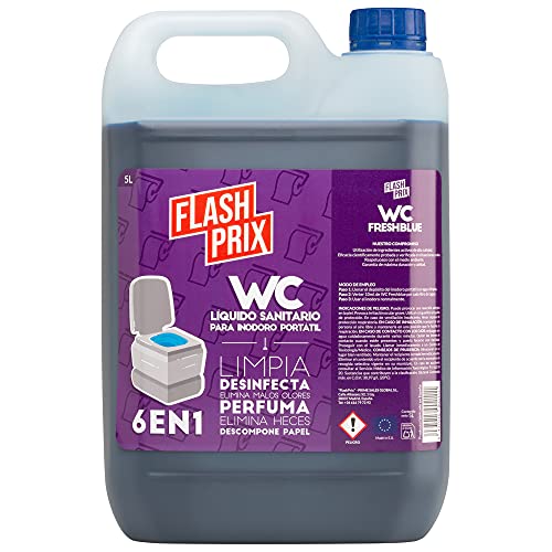 FlashPrix - Limpieza Inodoro Portátil WC Químico Caravanas - 5 litros