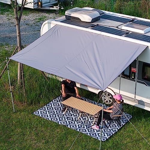 Dulepax Toldo para caravana con ribete, toldo para camping, 3000 mm, resistente al agua y...